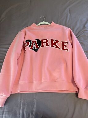 Parke Denim Heart Mockneck in Blush